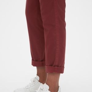 GAP Burgundy Girlfriend Chinos